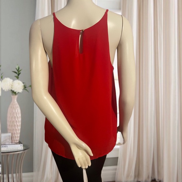 Size M | DNA Couture | Red Pleated Blouse/Top - Picture 11 of 16